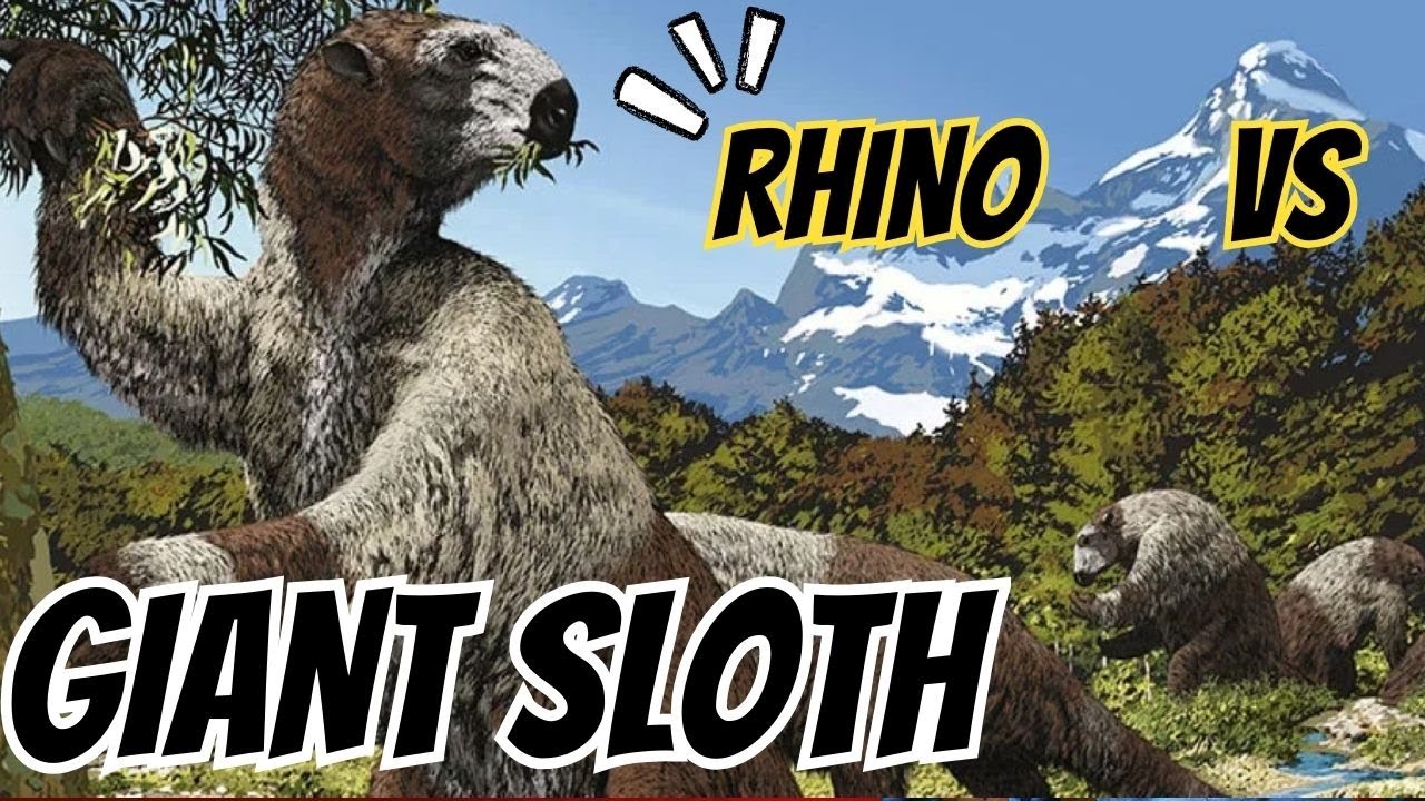 Ice Age Showdown: Rhino vs Giant Sloth