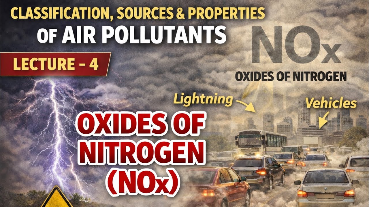 Atmospheric Chemistry: Oxides of Nitrogen Lecture-4. UGC-NET/JKSET. JKPSC EVS. 