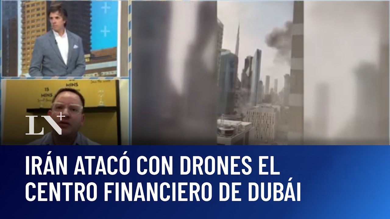 Irán atacó con drones el centro financiero de Dubái