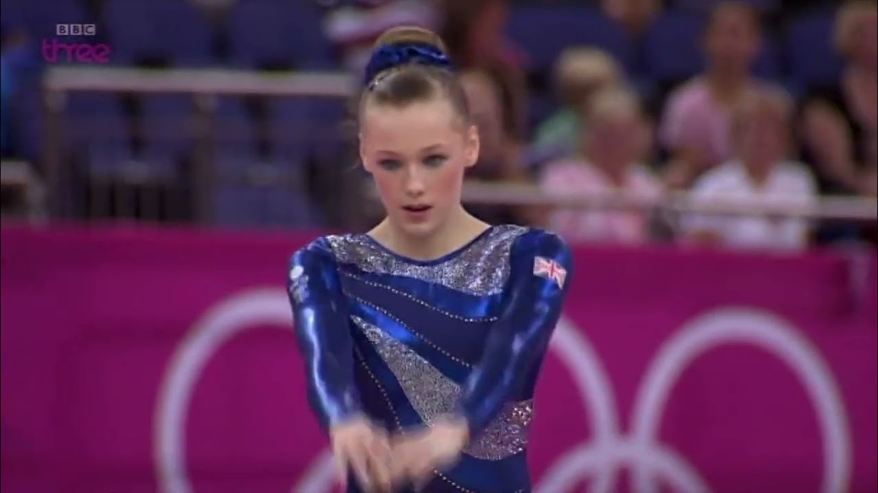 REBECCA TUNNEY FLOOR 2012 LONDON OLYMPICS ALL AROUND FINAL