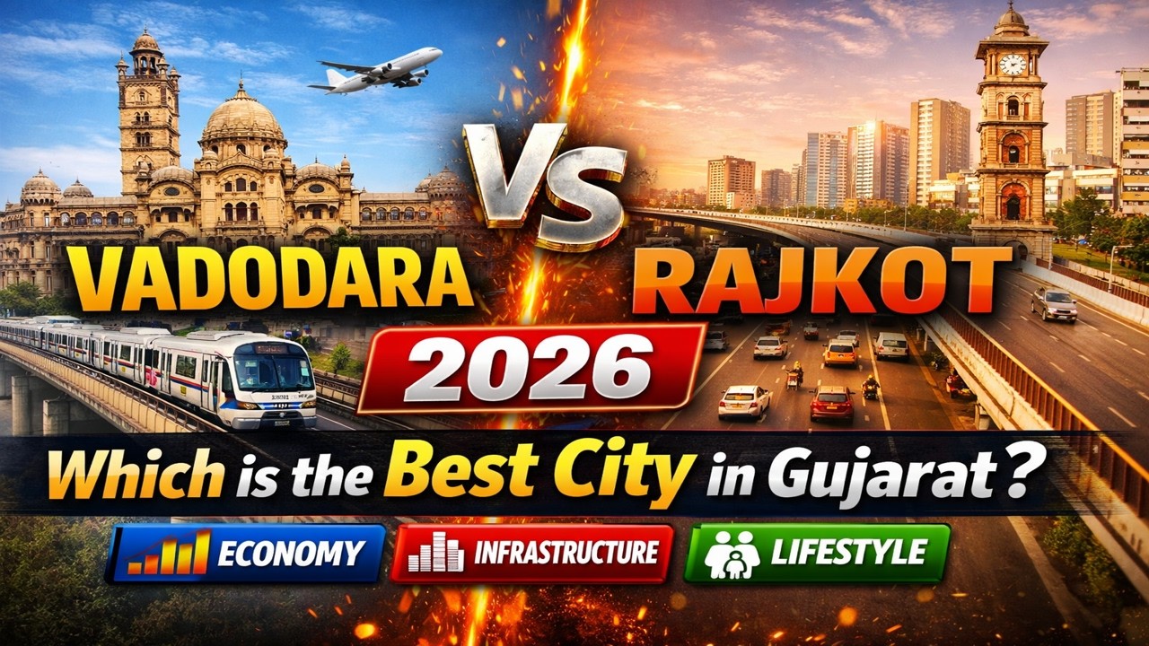 Vadodara vs Rajkot 2026 | Which is Gujarat’s Best City? Full Comparison #rajkot #vadodara