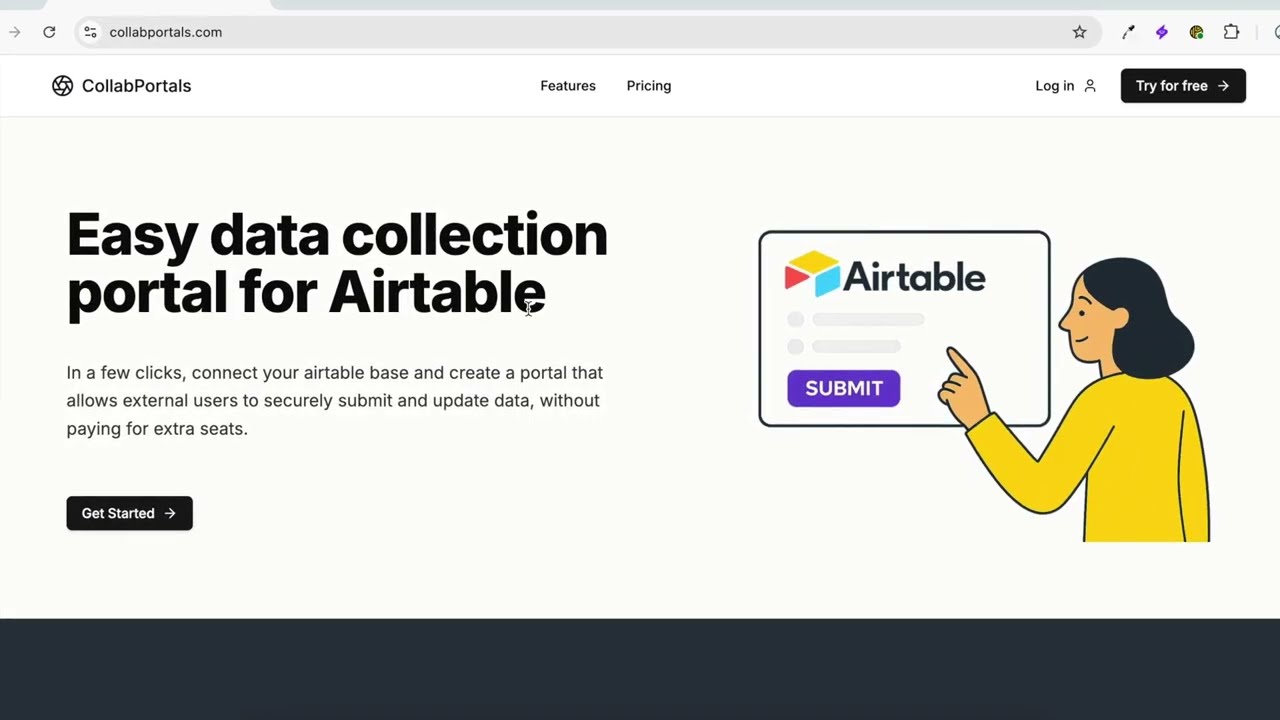 Airtable portal for data collection with CollabPortals