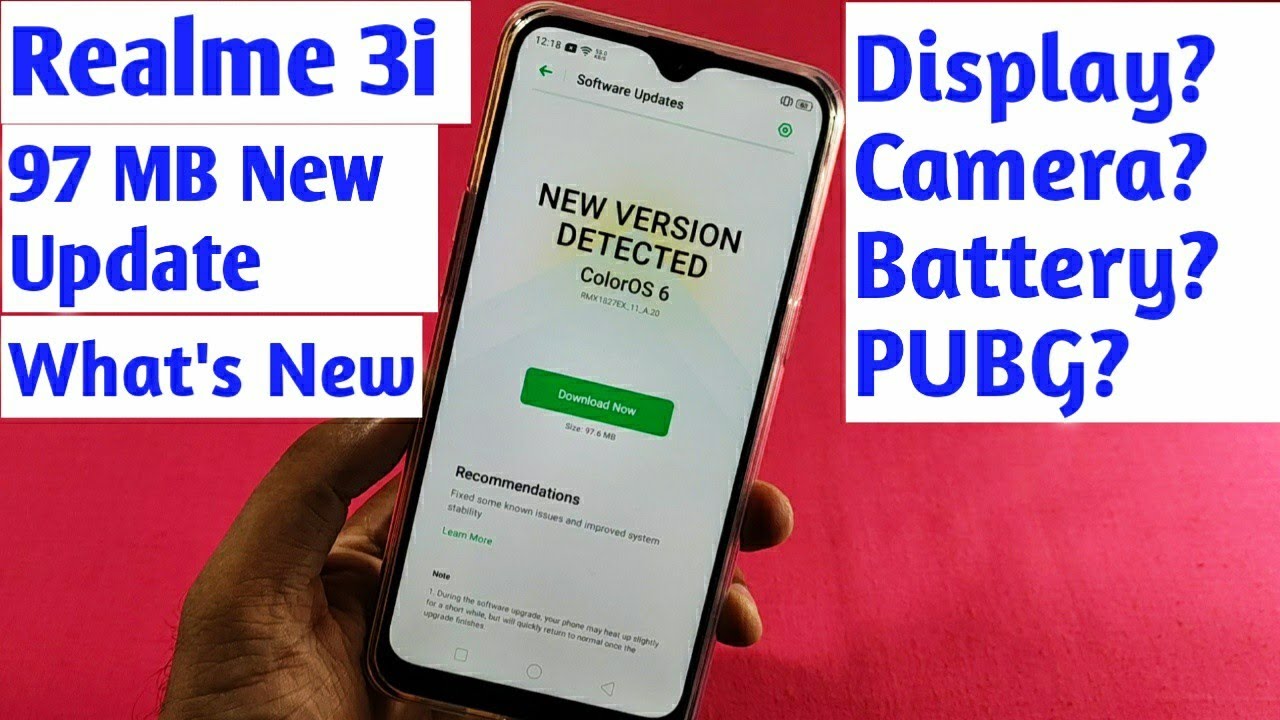 Realme 3i New Software Update | Realme 3i July OTA Update | Realme 3i |Build Number A.20