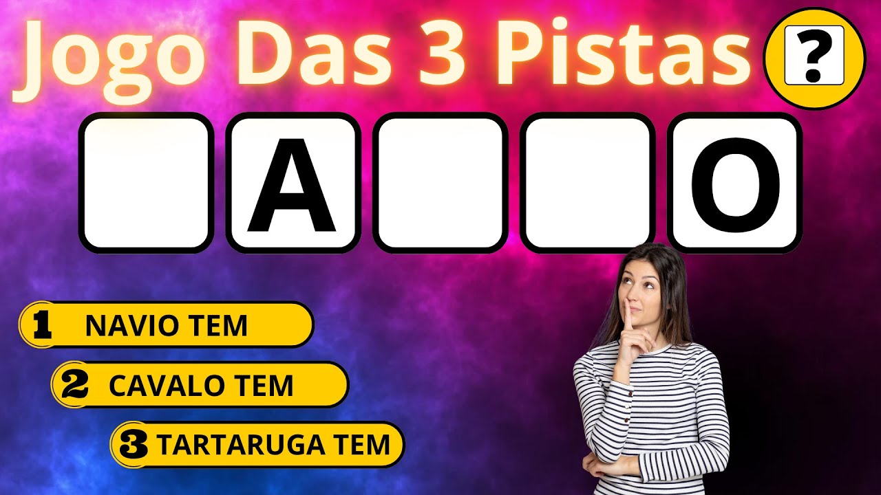 Tr&ecirc;s Dicas Para Descobrir Qual &eacute; a Palavra | Jogo Das 3 Pistas #jogodas3pistas #quiz
