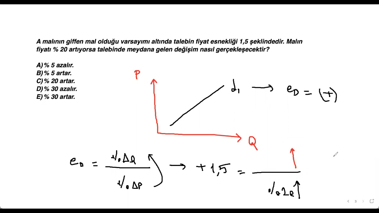 MİKRO İKTİSAT GENEL TEKRAR SORU ÇÖZÜMÜ