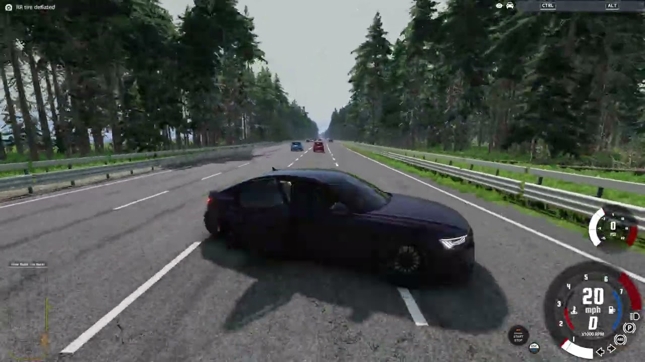 BeamNG Drive – Cutting Up in Traffic