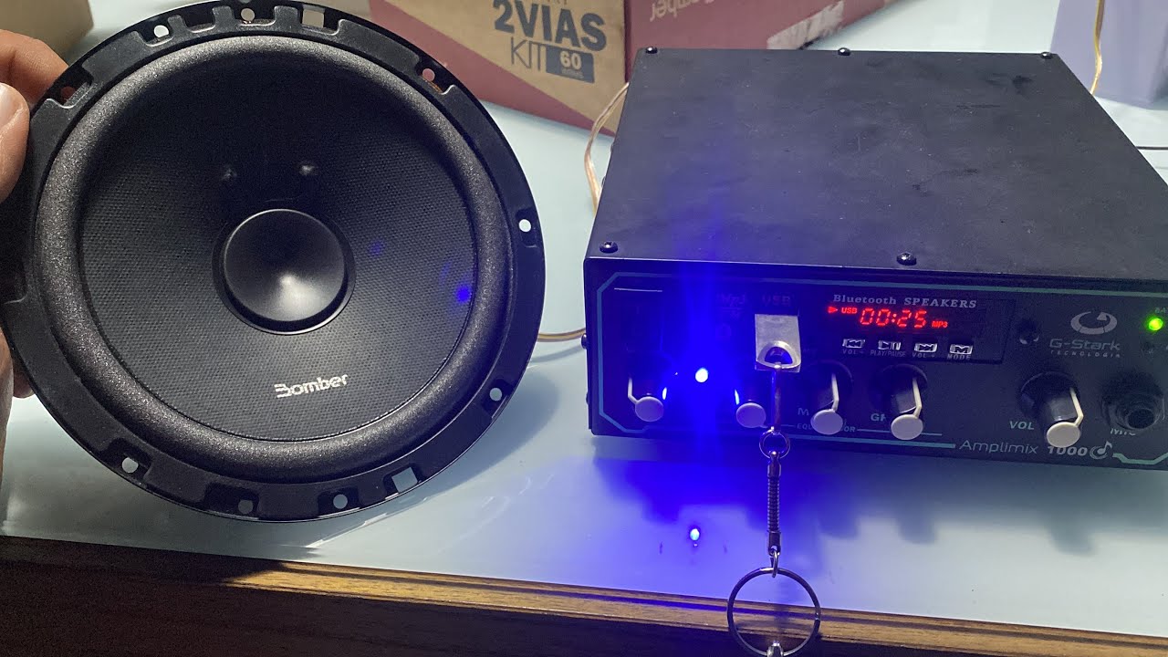 LANÇAMENTO AMPLIFICADOR 12v G-SATARK, AMPLIMIX 1000 12v TESTANDO + UMBOXING. DA PRA COLOCAR NA BOB