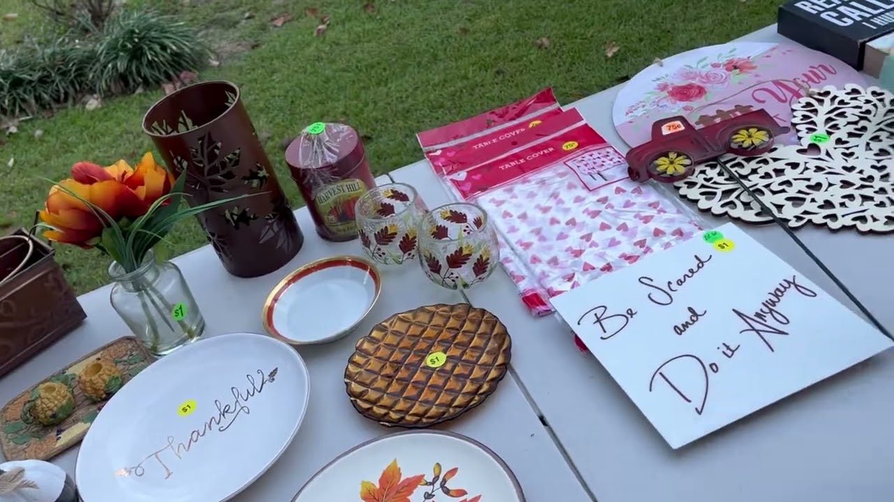 Yard Sales and Treasure Picking in October