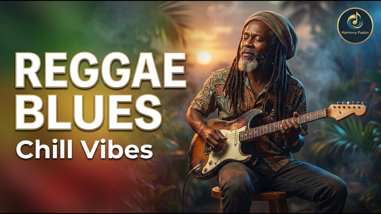 Reggae Blues Fusion | Smooth Guitar Vibes for Relax, Work & Late Night Chill