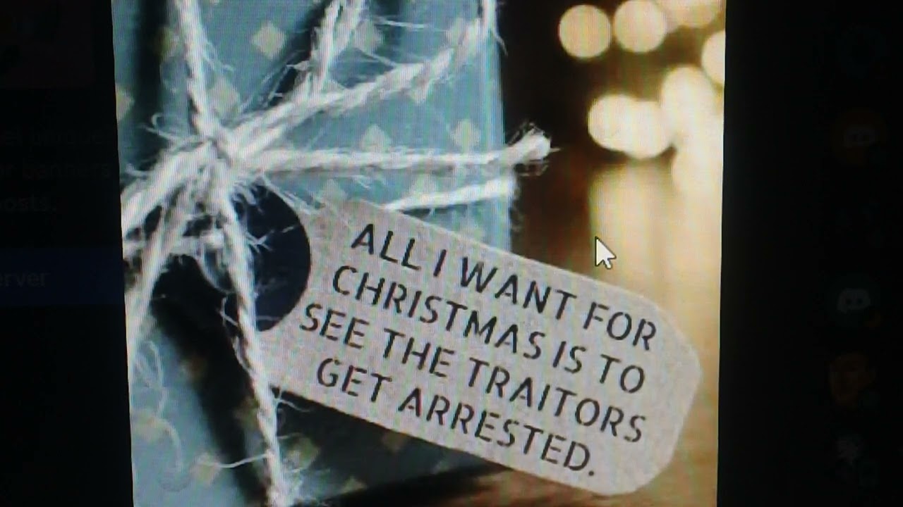 Christmas wish for those not obeying the Constitution