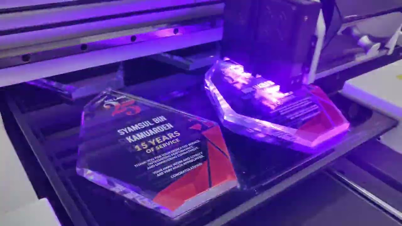 Crystal Trophy UV Print