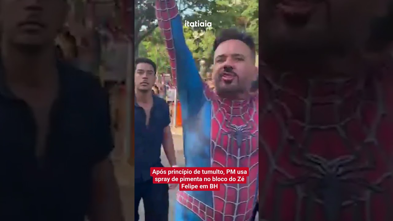 AP&Oacute;S PRINC&Iacute;PIO DE TUMULTO, PM USA SPRAY DE PIMENTA NO BLOCO DO Z&Eacute; FELIPE EM BH
