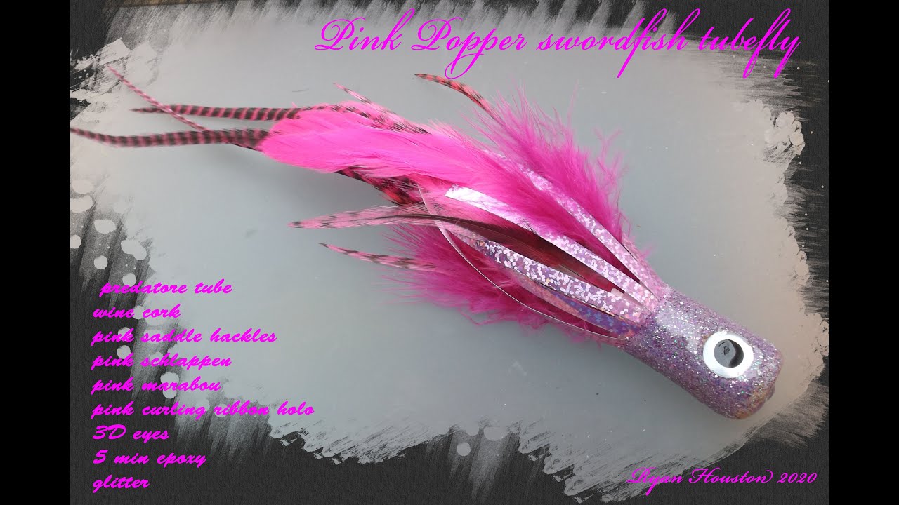 TYING THE PINK POPPER SAILFISH  TUBEFLY WITH RYAN HOUSTON
