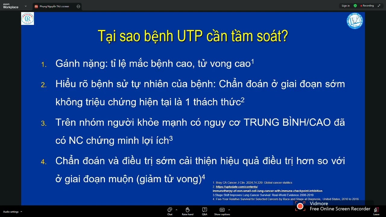 Biện pháp tăng cường tầm soát Ung thư phổi bằng CT liều thấp (LDCT)
