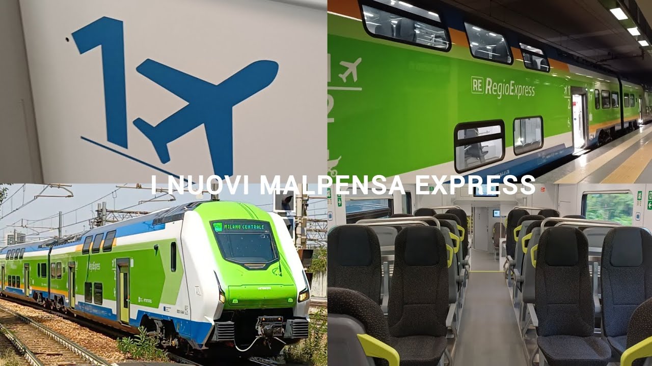 I NUOVI E MODERNI TRENI PER L'AEROPORTO DI MALPENSA!
