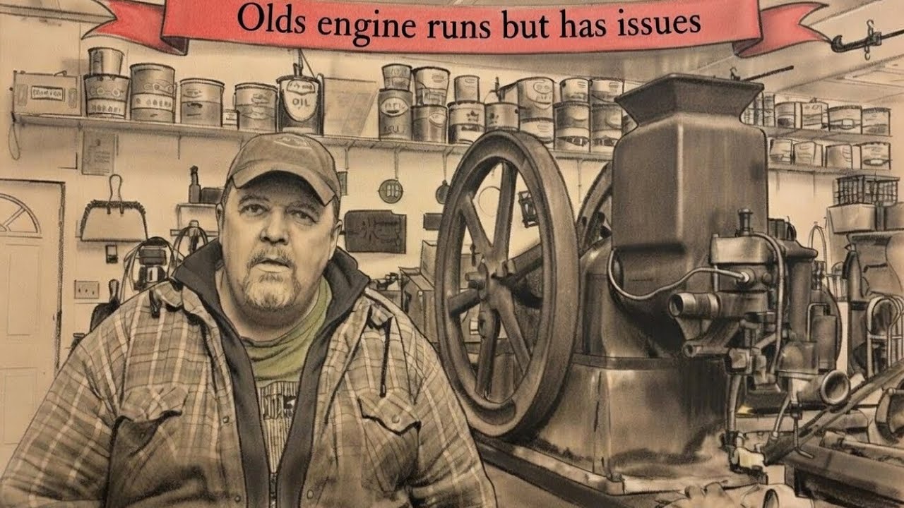 Olds engine runs on it own, but It has issues. Olds Hit n Miss engine restoration. (Part 11)
