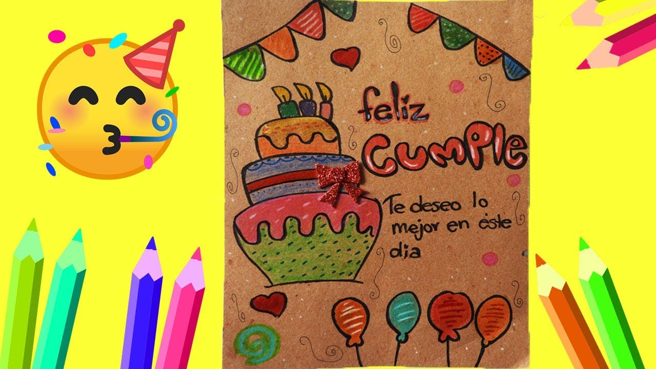 AFICHE CUMPLEAÑOS🎂 - CRAFT HAPPY BIRTHDAY🎈🎉