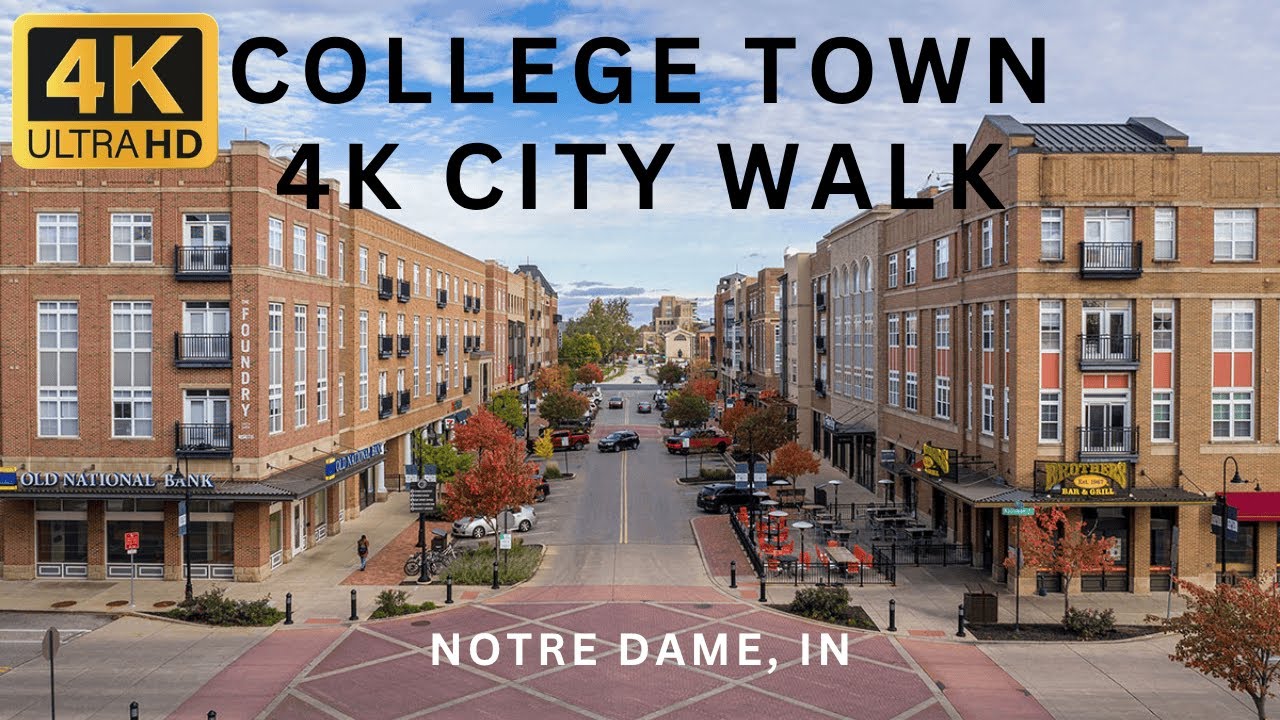4K Walk in Scenic College Town | Peaceful Summer Stroll | No Talking Nature Sounds Only | Part 1