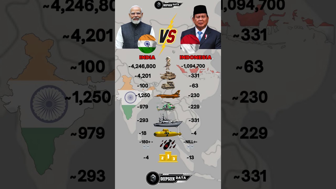 India vs Indonesia Military Power 2025