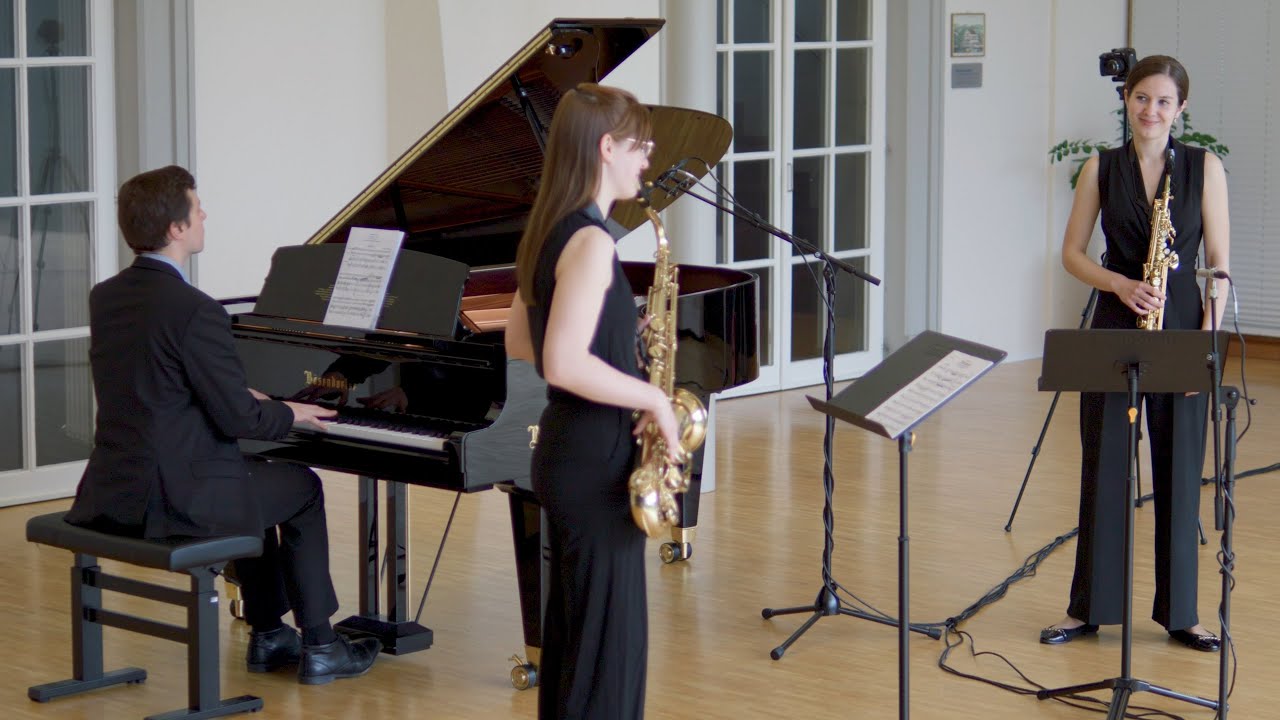 Francis Poulenc: Trio for piano and two saxophones (originally for piano, oboe and bassoon)