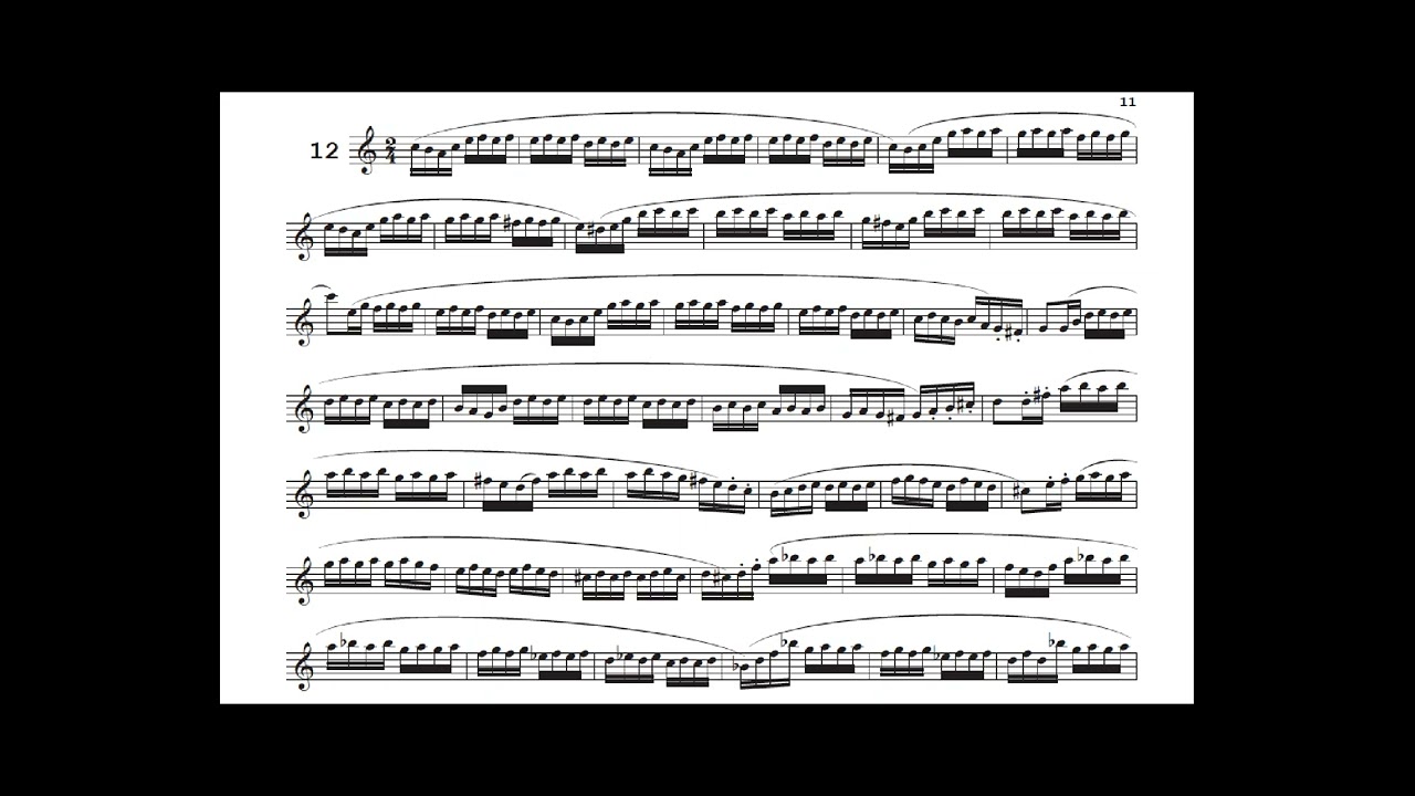 H. Klose - 25 Daily Exercises for alto saxophone - N° 12
