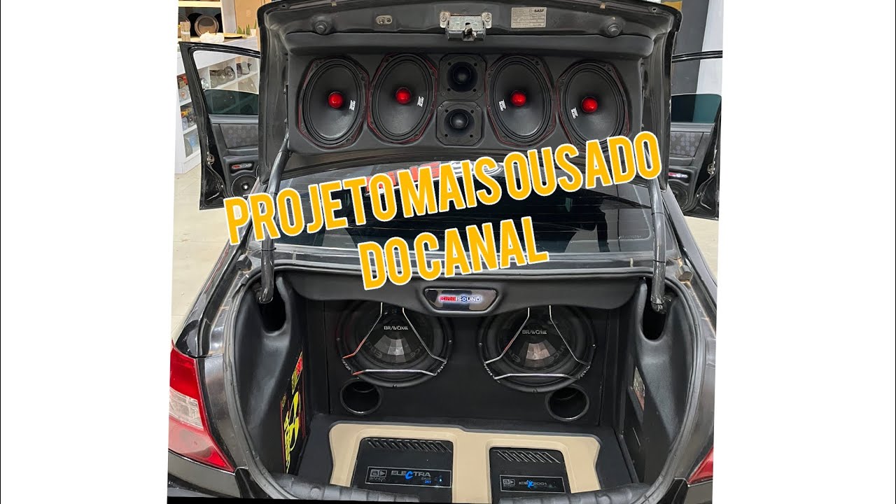 Prisma meio forro 6” Snake e tampinha com 6x9 tiger e 2 grave E2K 800w - king sound