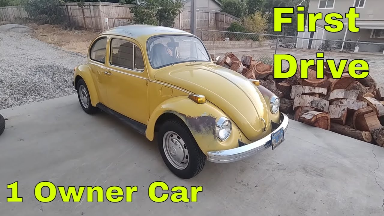 🚗 First Drive - Classic VW Rescue – 1973 Standard Beetle After Sitting for Years! 🚗