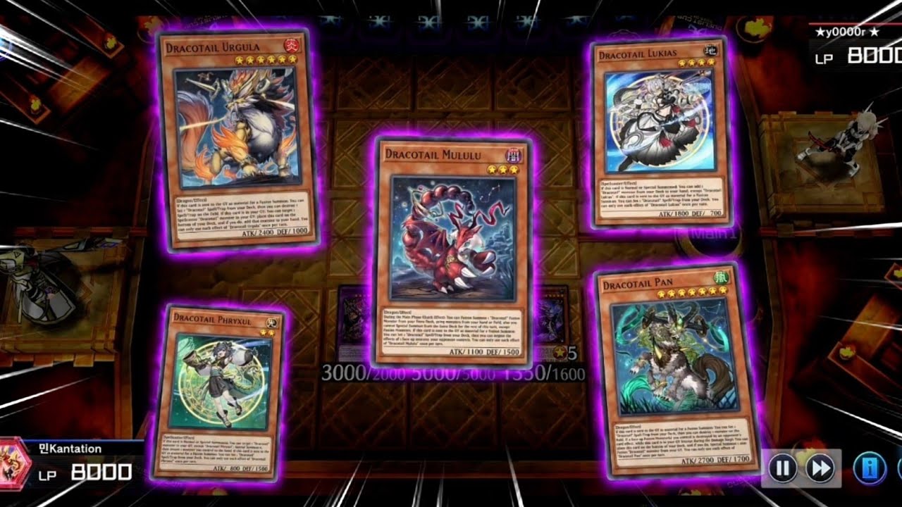 WHEN YOUR OPPONENT MAXX C, 2 FUWALOS, FUSION 5 CARDS FROM HAND AND CHAIN LINK 6 DRACOTAILS
