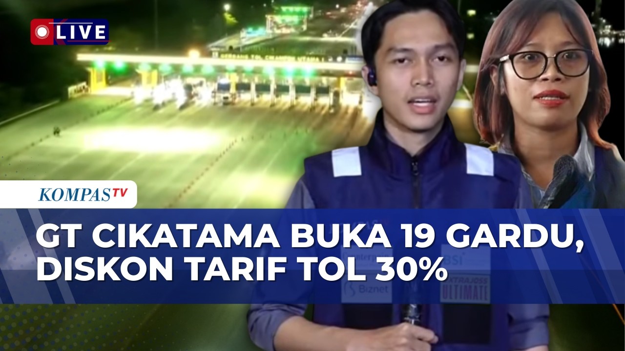 Terbaru! Pantauan Arus Mudik di Gerbang Tol Cikatama Lancar, Diskon Tarif Tol 30% Disiapkan