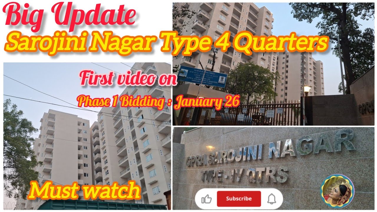 Bidding Updates || Sarojini Nagar Type 4 Government Quarters || Ladies Pool Details