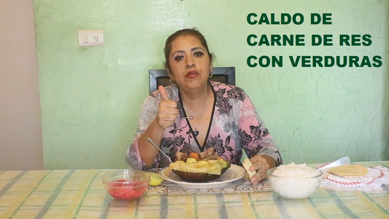 Caldo  De Verduras O Sopa De Verduras Con Carne De Res, Bienvenidos A Cocinando con eli