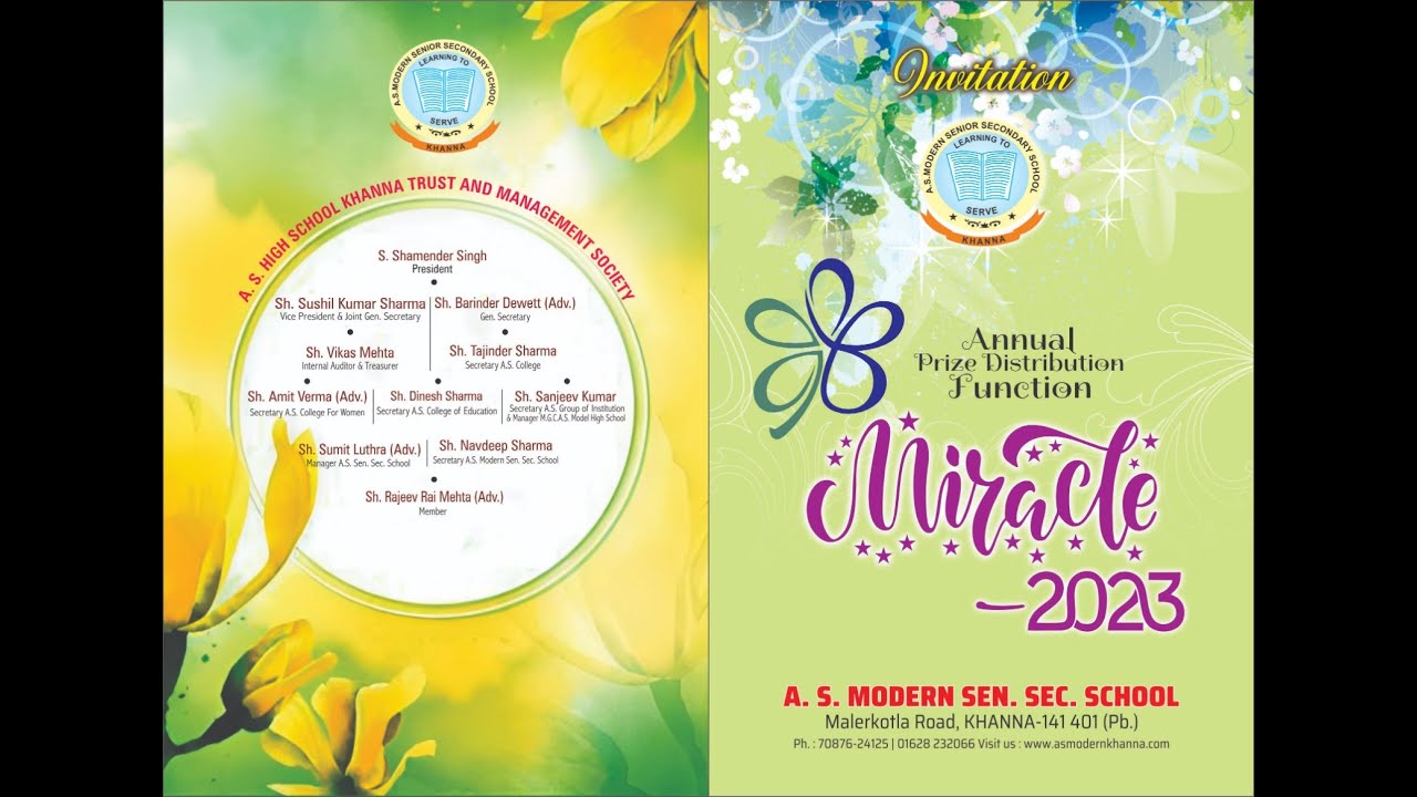 Annual Prize Distribution Fuction Miracle 2023  live by jassa photoghraphy khanna