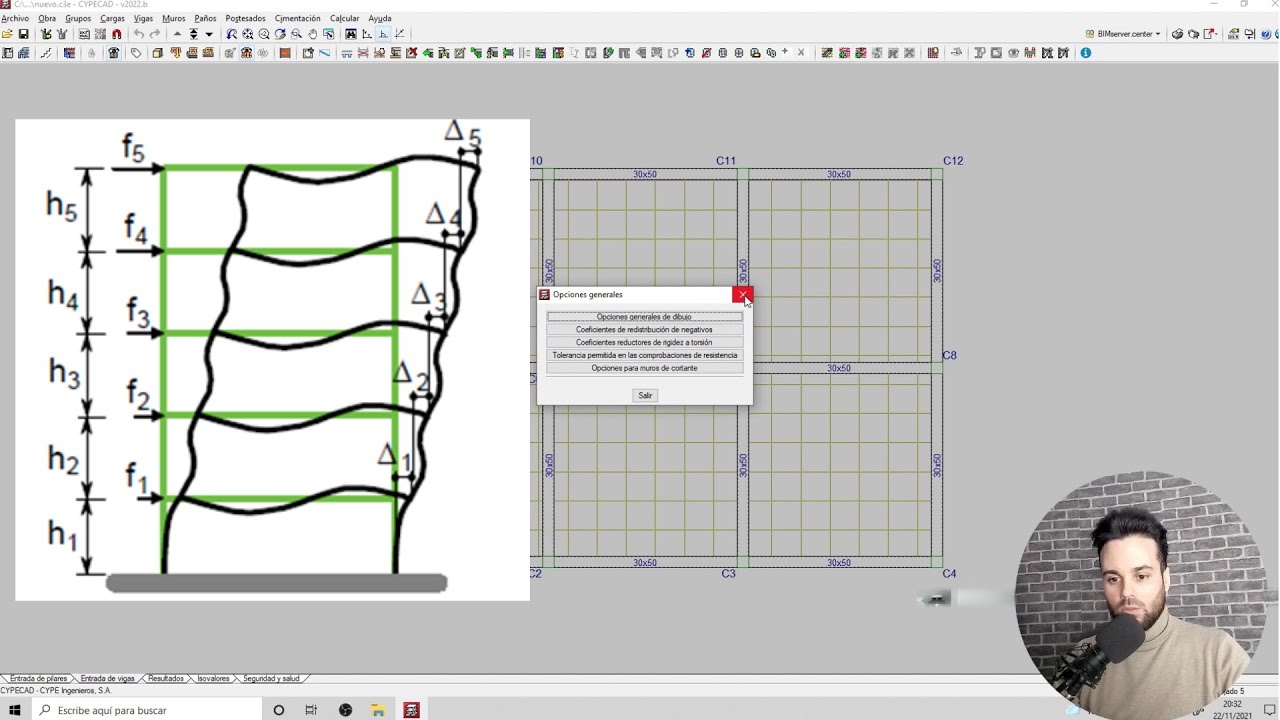 TRUCO DE DISEÑO CON CYPE |Obtención Derivas agrietadas/no-agretadas elásticas/inelásticas|