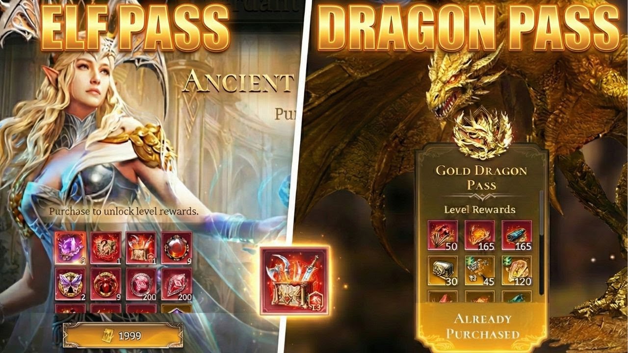 NEW! ELF PASS vs DRAGON PASS! Which is BETTER? I Mango WoR