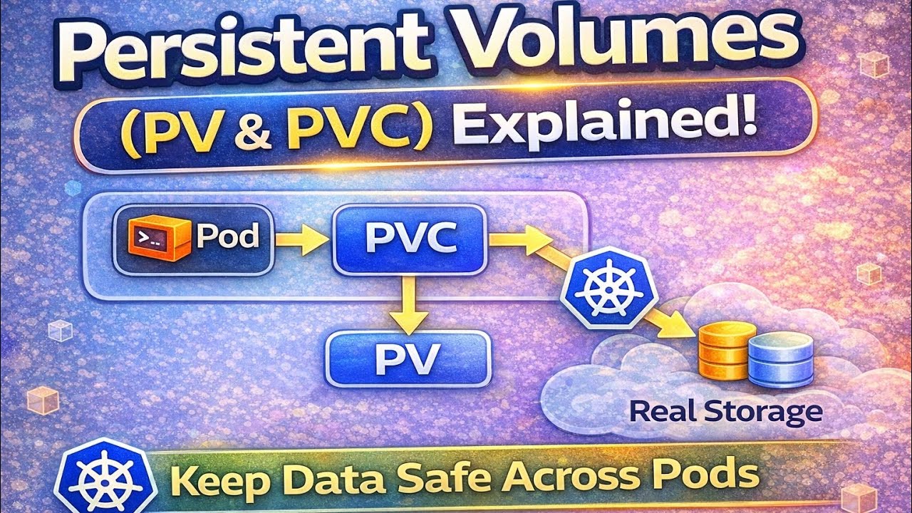 Kubernetes Persistent Volumes (PV & PVC) Explained with Real-Life Story | Beginner Friendly