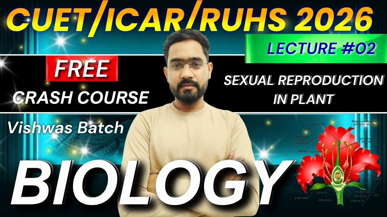 Plant Reproduction  L 02 | Chapter 1 | CUET ICAR RUHS 2026 Biology | Free Crash Course| ACI Science