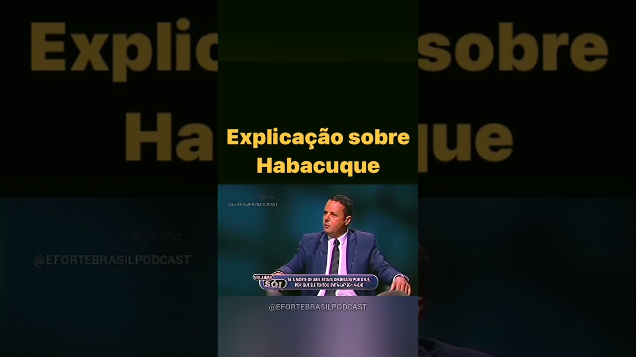 a melhor explica&ccedil;&atilde;o sobre Habacuque que eu j&aacute; vir #prega&ccedil;&atilde;o #boanoite #ora&ccedil;&atilde;o