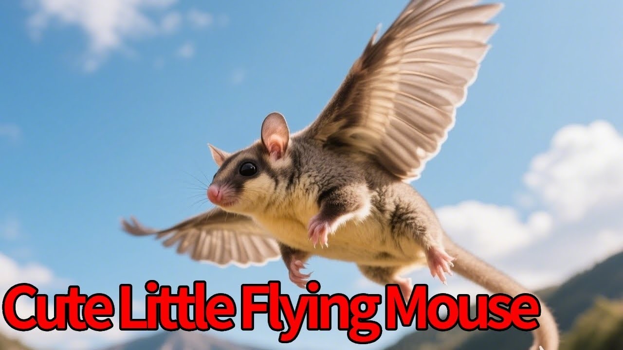 The adorable sugar glider has learned to take off!