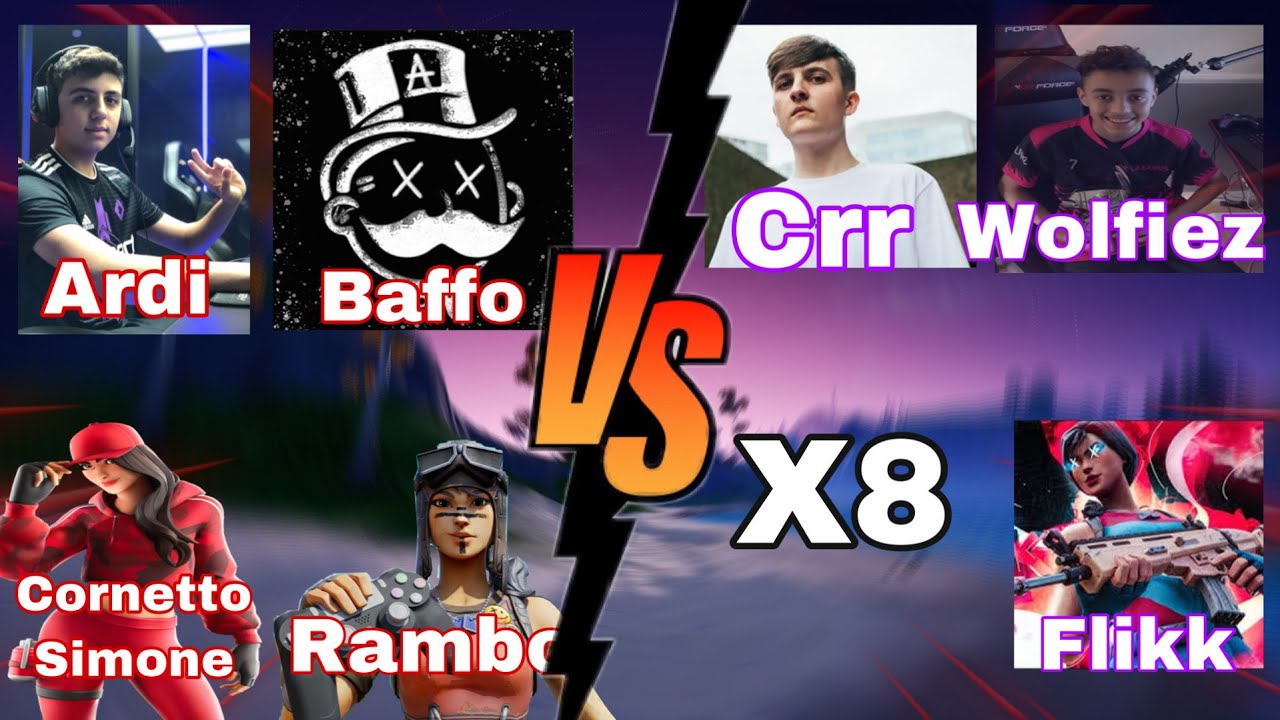 BAFFO E ARDI CARRIANO 4VS4 CONTRO CRR,FLIKK,X8 E WOLFIEZ IN WAGER