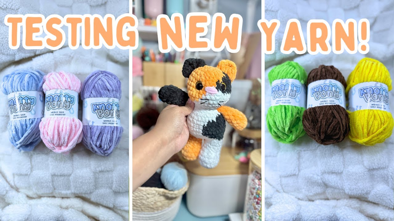 Testing out NEW Knotty Pony Yarn! | Finish a project with me | Crochet & Chat