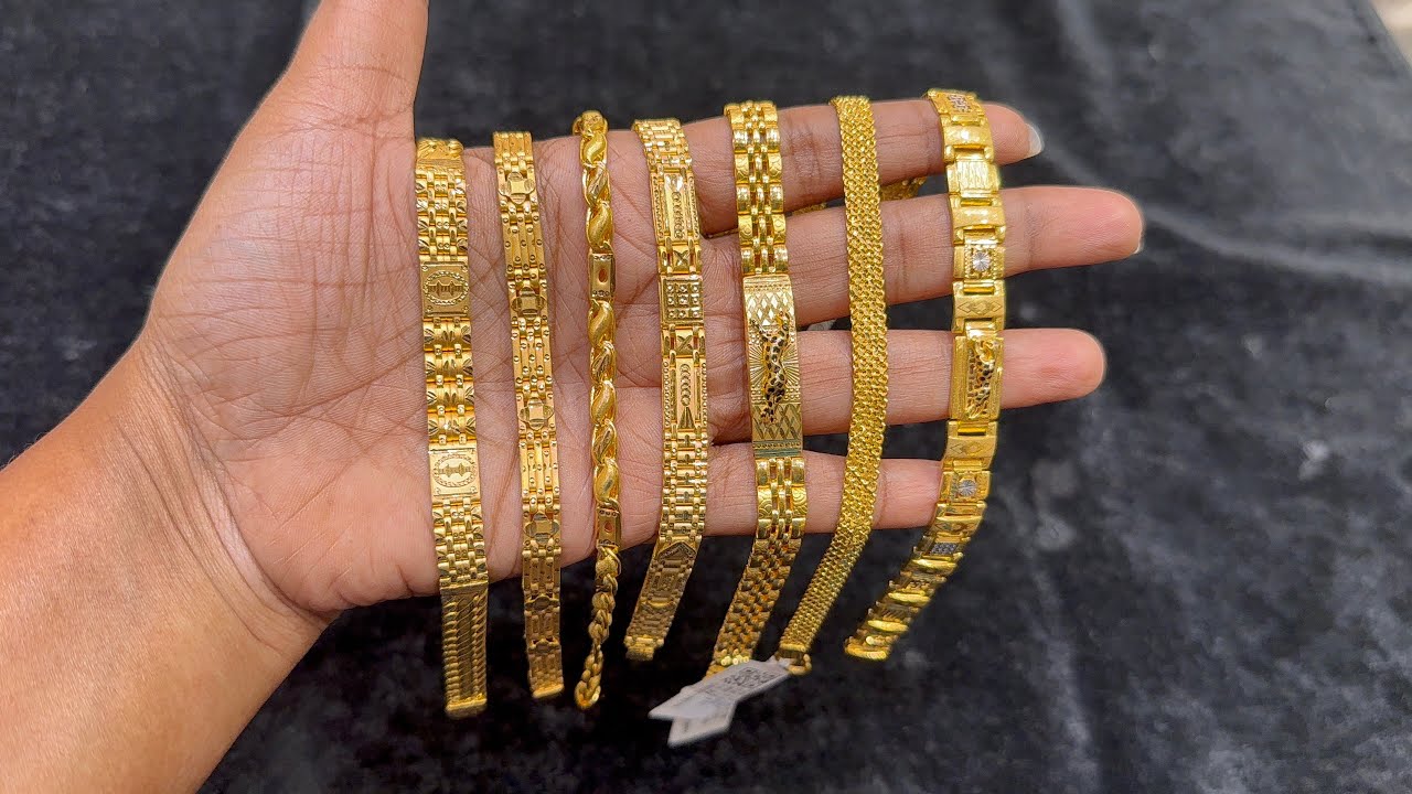 ✨Just 6 గ్రాములు నుండి మగవారి బ్రాస్లెట్ డిజైన్స్ Latest Mens #Bracelet Models Under 20g #jcbrothers