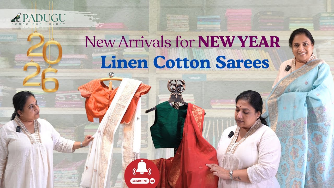 New Arrivals | New Year Special | Hyderabad Shopping | Padugu Handlooms | Linen Cotton Sarees 