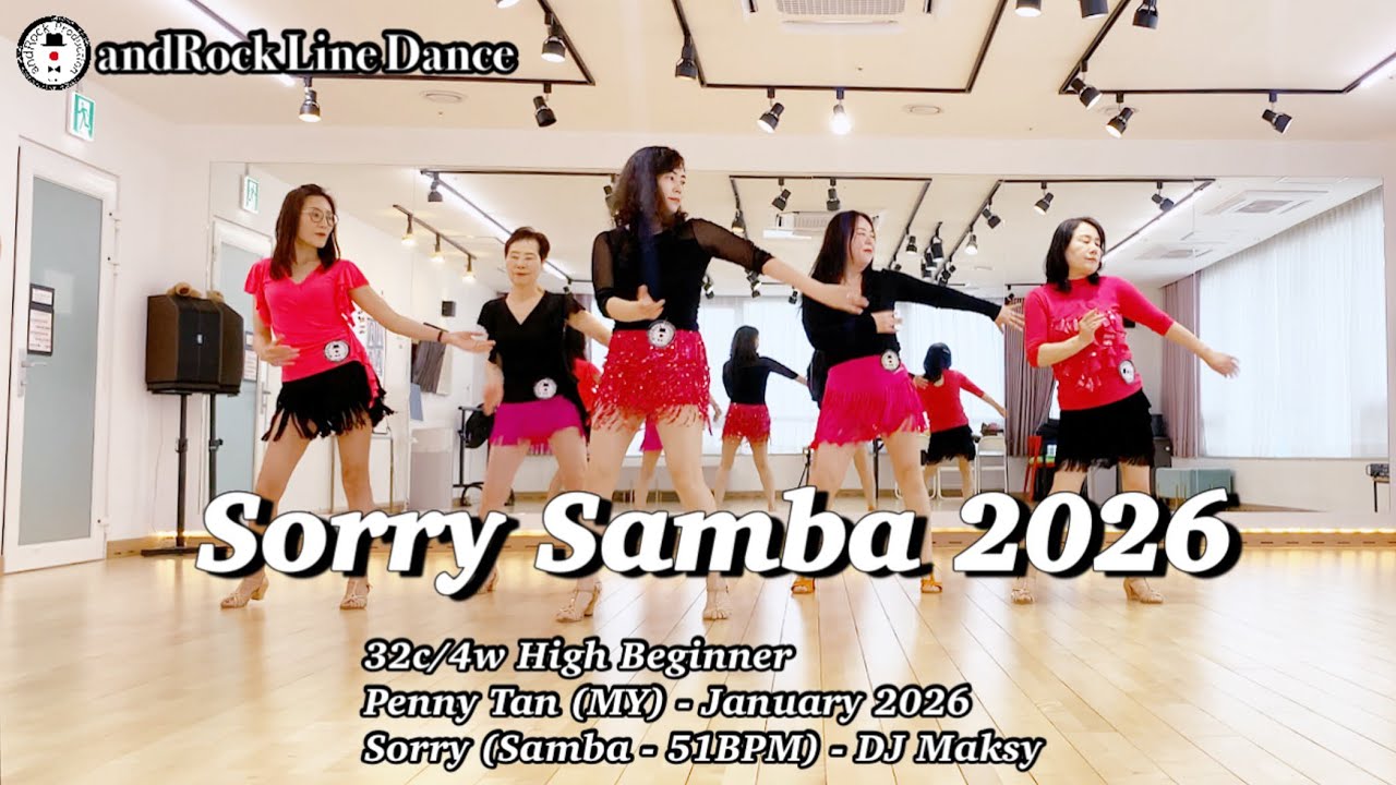 Sorry Samba 2026 Line Dance(High Beginner) - Demo / 앤드락라인댄스 / 민라인댄스코리아고양일산지부
