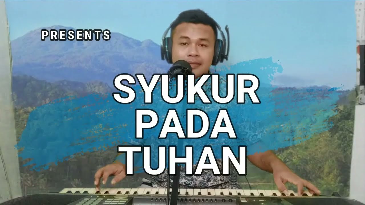 SYUKUR PADA TUHAN I MARTIN RUNI I LAGU ROHANI I keyboard pemula