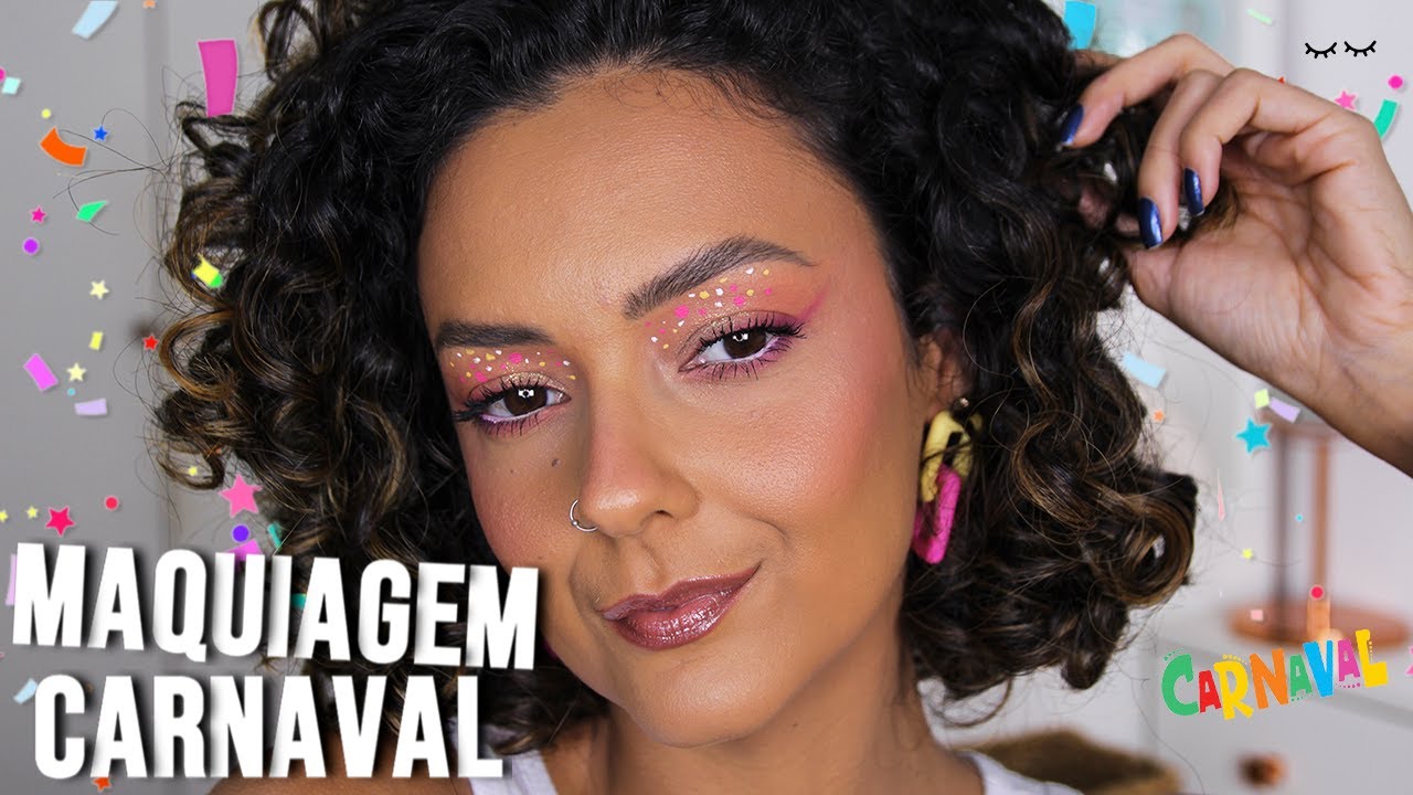 Maquiagem para o carnaval - Tutorial de maquiagem fácil para o carnaval, pra você curtir os blocos