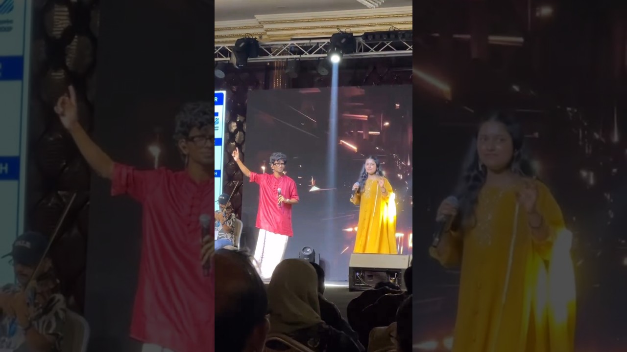 sreerag & anusree 🥳🥳🔥🔥 #ramayanakatte #malayalamsong #starsinger #sreerag #anusree #liveperformance