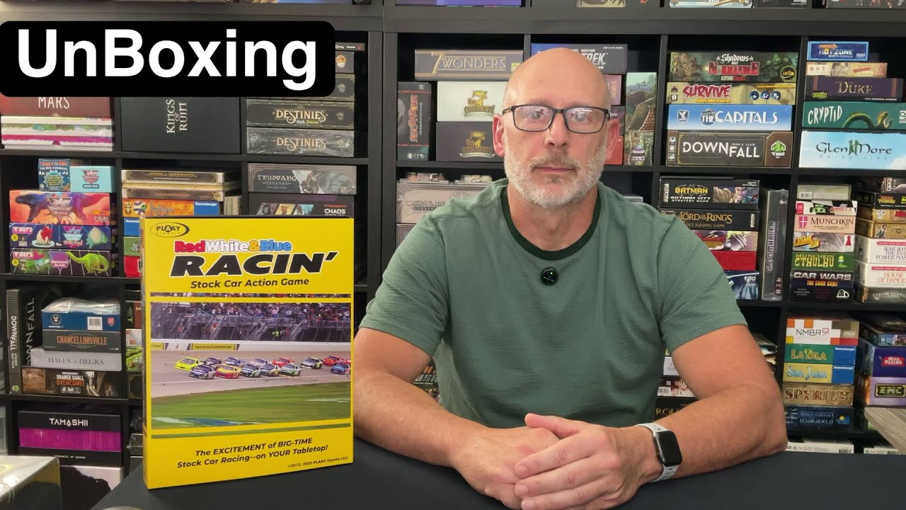TDG: Red White & Blue Racin': Stock Car Action Game unboxing with Ray