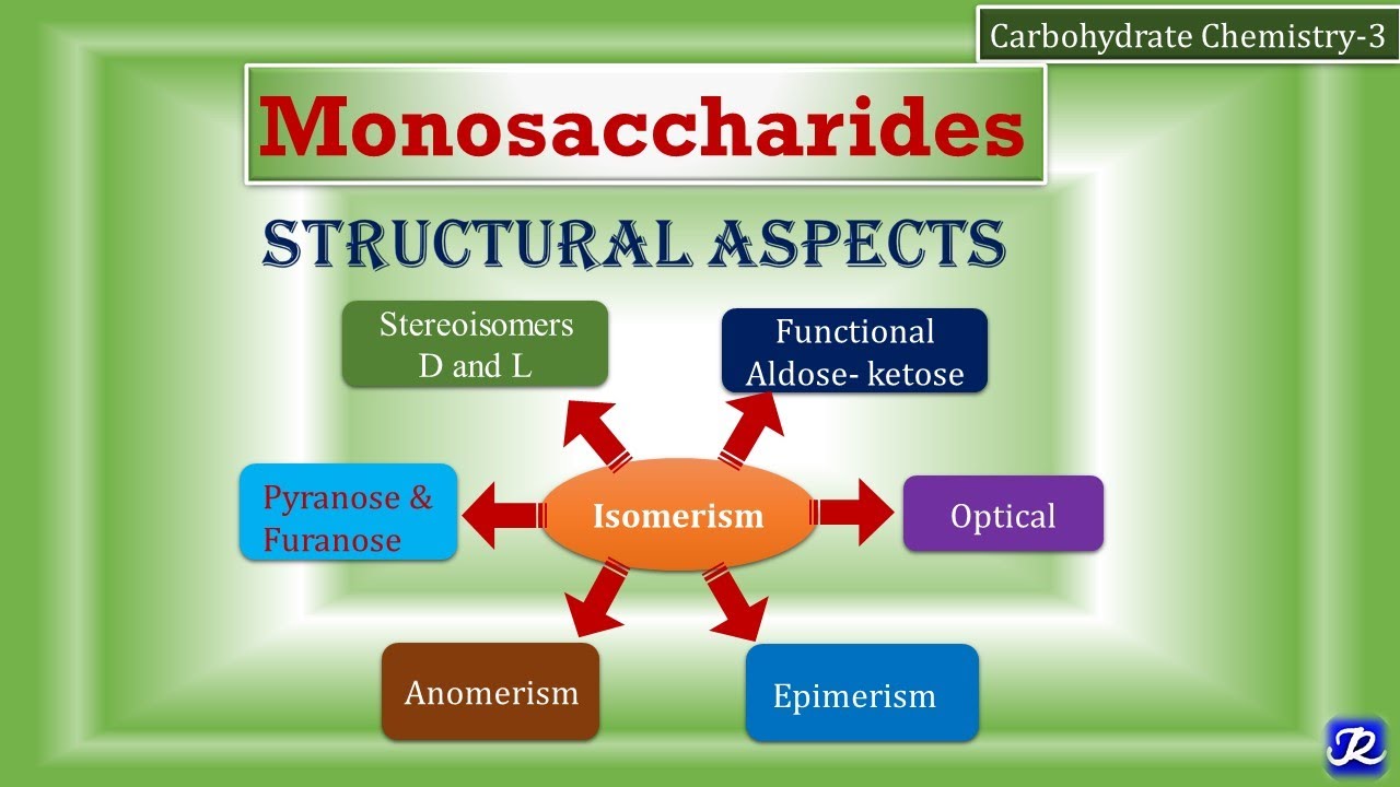 3: Monosaccharides: Structural aspects & Isomerism | Carbohydrate Chemistry-3 | Biochemistry