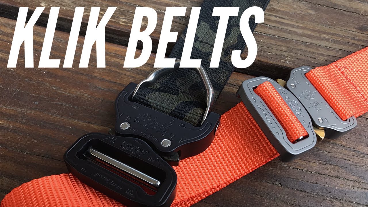 Klik Belts: Everyday Excellence for Life, Concealed Carry, Outdoors Use