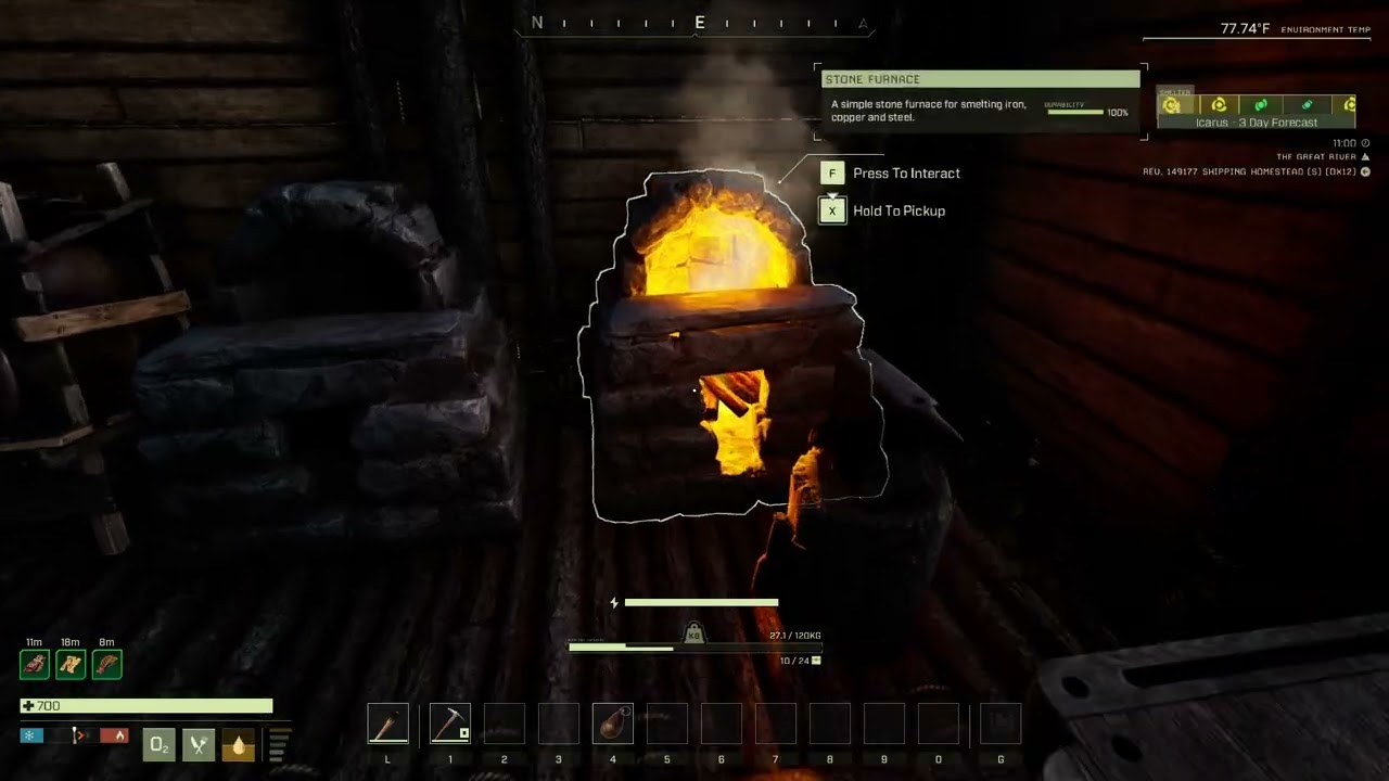 Icarus Resource Grinding session
